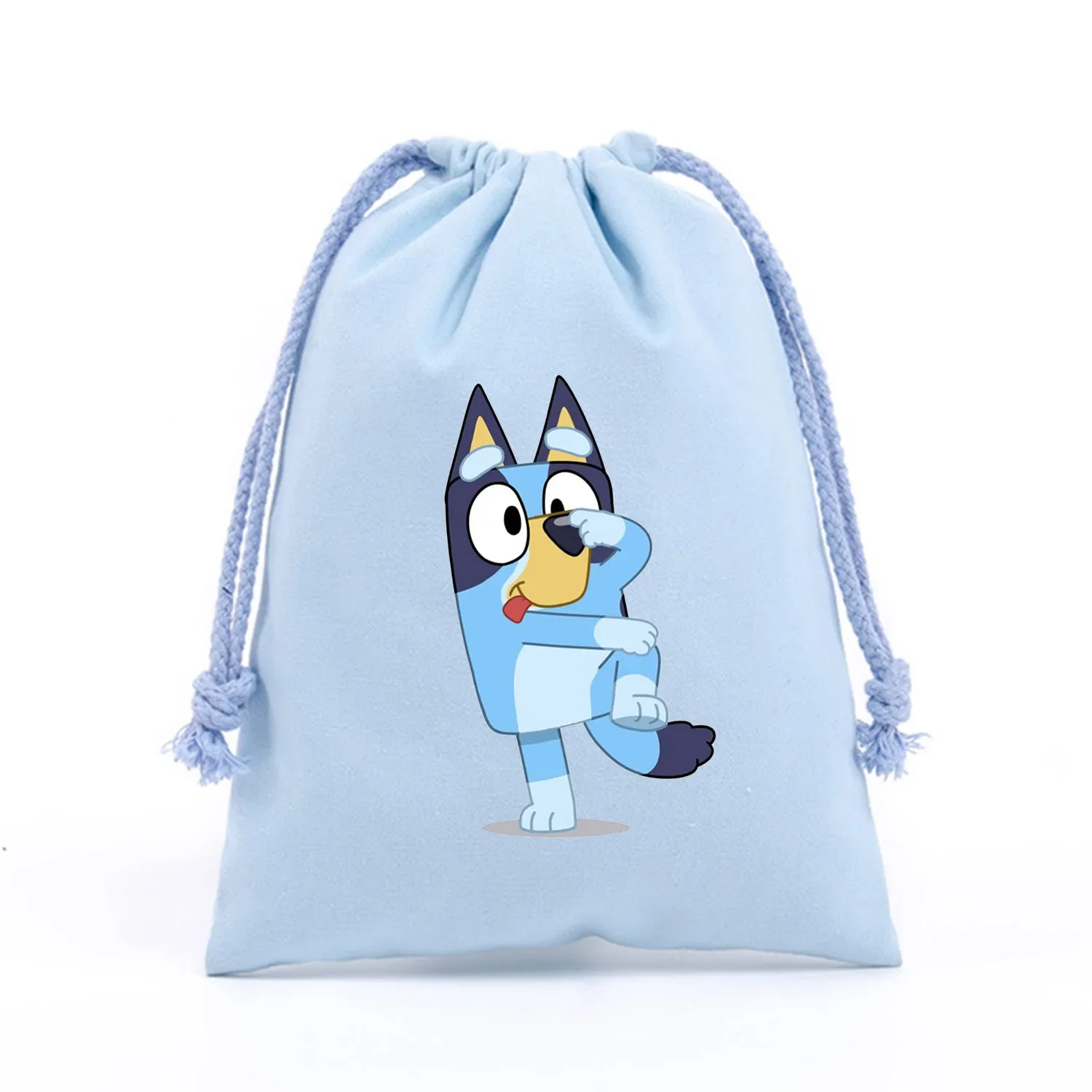 Новая сумка на шнурке Blueyi мультяшная Портативная для хранения милая фланелевая с
