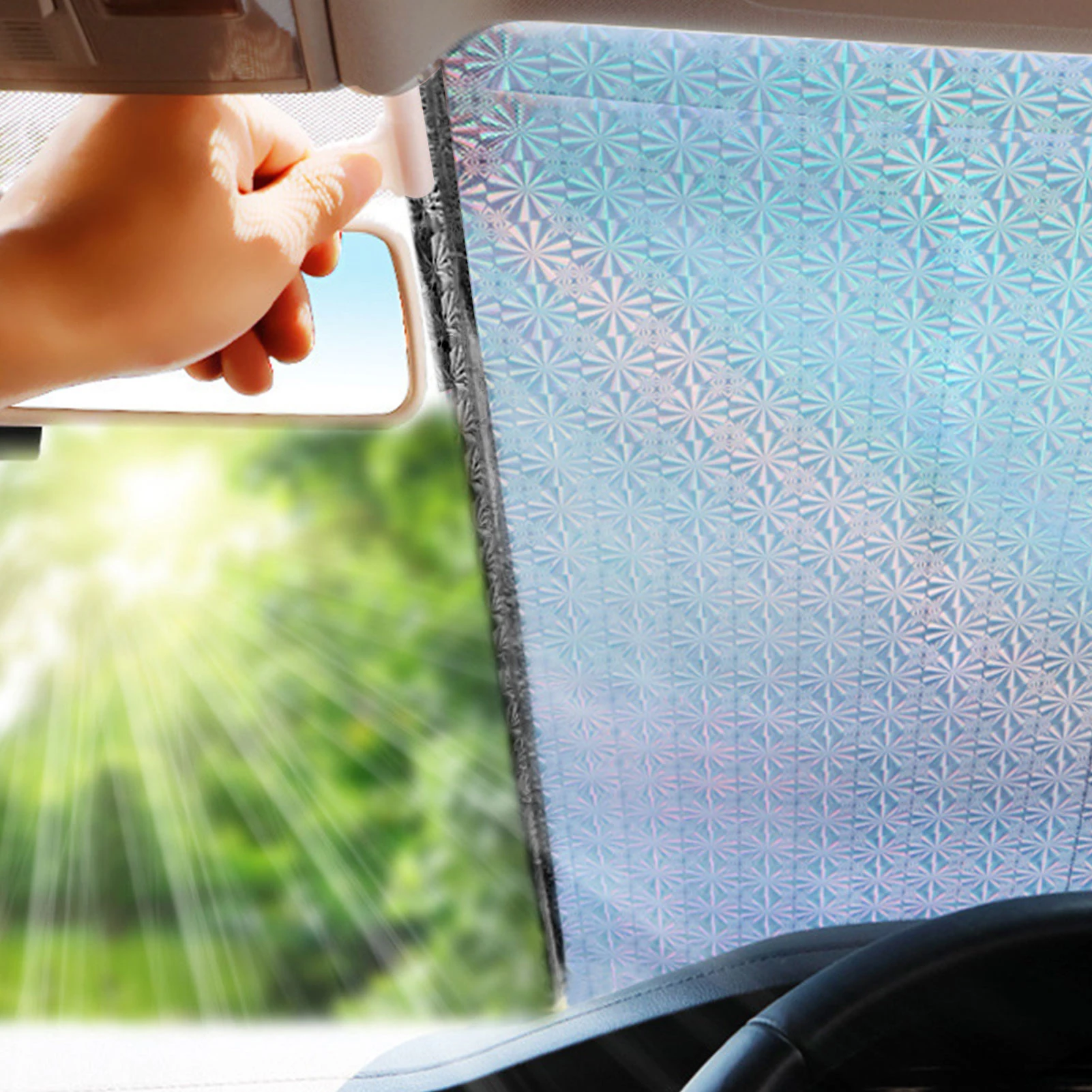 

Automatic Retractable Car Sun Window Shade Auto Roller Blind Sunshade Upgraded Roller Shade for Cars Car Truck Roller Sunshade