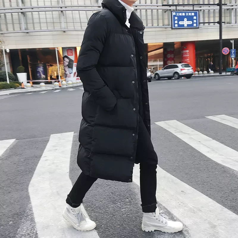 Long Down Jackets For Men Casual Winter Coats High Quality Fashion Pike Jackets Men Thicker Windbreaker Jackets And Coats