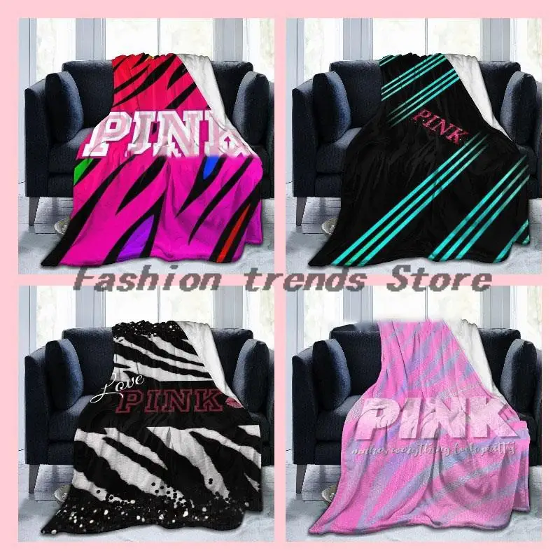 

Luxury Throw Blankets Love Pink Super Soft Printing Family Car and Sofa Fleece Blanket on The Bed Throws Summer Office Quilts
