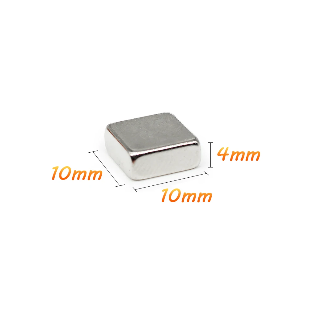 

5/10/20/50/100/150PCS 10x10x4 Square Powerful Strong Magnetic Magnets 10x10x4mm Block Rare Earth Neodymium Magnet N35 10*10*4