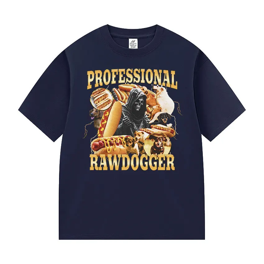 Профессиональные футболки с забавными мемми из сырой собаки мужские летние