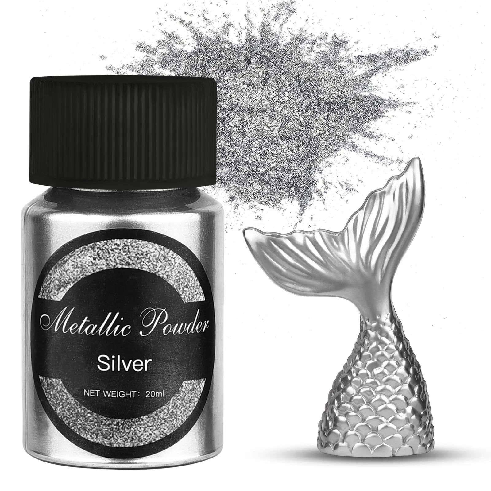 6 Color Metallic Gold Silver Color Pigment Pearlescent Colorant Pearl Pigment Dye UV Resin Epoxy Color Jewelry Making Supplies