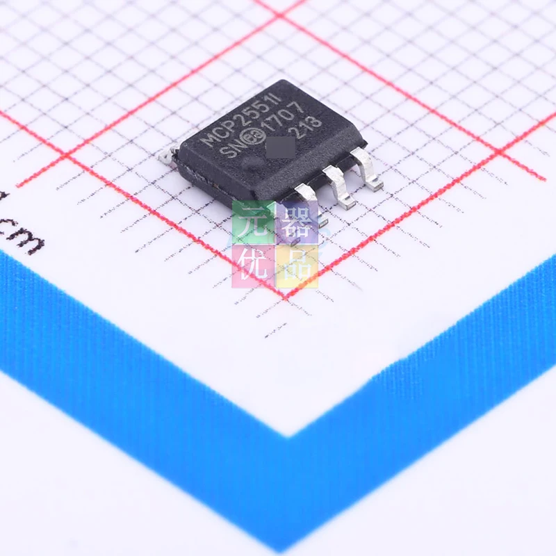 5PCS/LOT The new imported original MCP2551I MCP2551-I/SN SOIC-8 high-speed CAN transceiver | Integrated Circuits