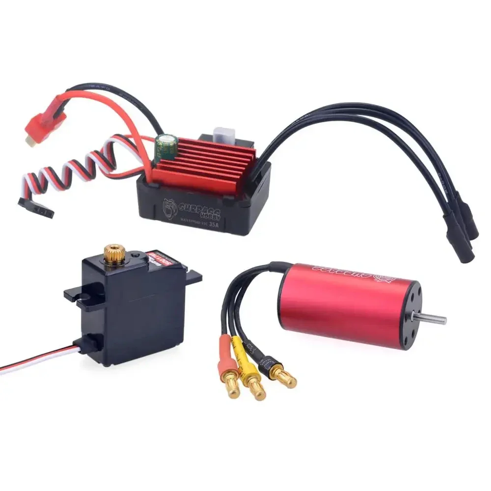 Фото Бесщеточный двигатель UniFly SURPASS HOBBY 2040 3900KV с цифровым сервоприводом 35A ESC S0017M 17G для радиоуправляемых моделей HSP Tamiya Axial 1/16 1/18 №3