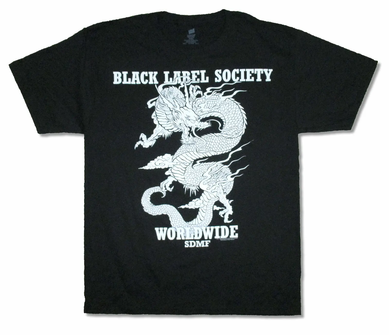 

Black Label Society Dragon Worldwide SDMF Black T Shirt New BLS Zakk