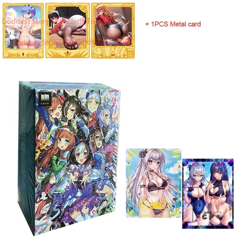 

2023 Goddess Story Cards Girl Party Girl Field Girl From Heaven Cartoon Figure Bronzing Limited Collection Card Toy Girl Gift