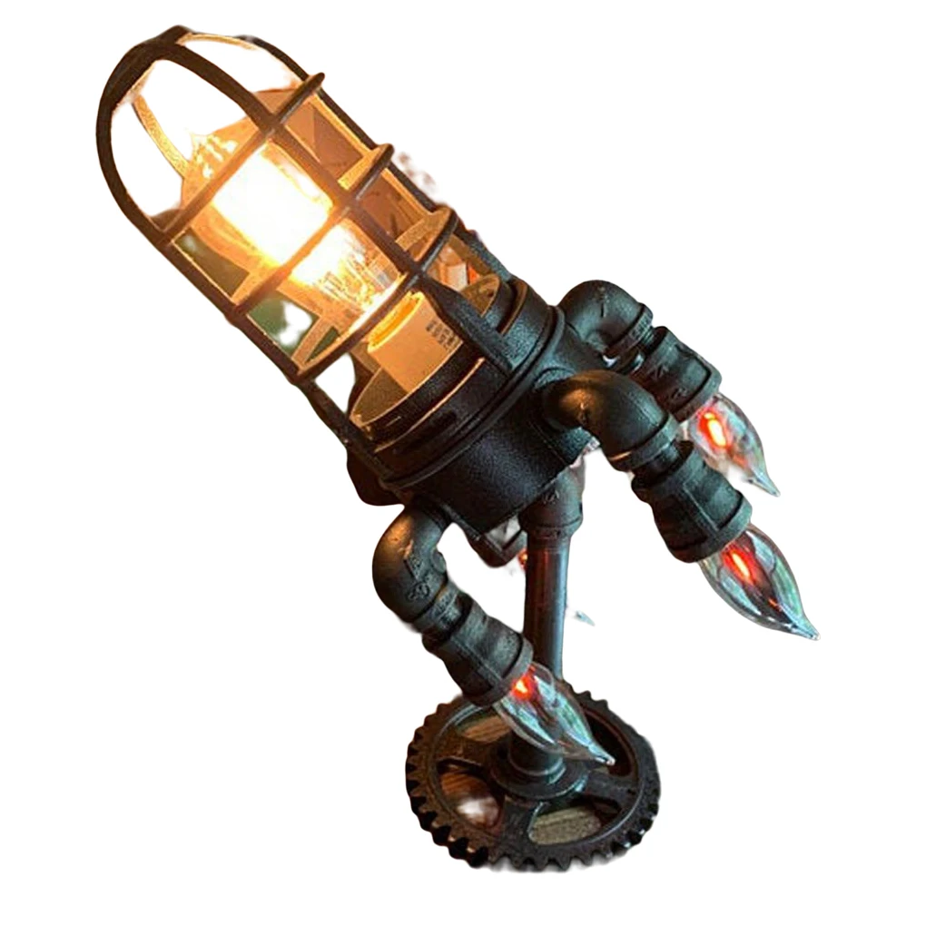 

Night Light Rocket Lamp Home Supplies Long-lasting Steampunk Lantern