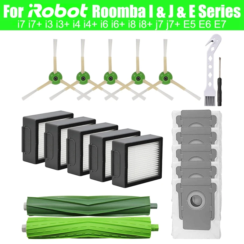 

Accessories Kit For Irobot Roomba I7 I7+ I3 I3+ I4 I4+ I6 I6+ I8 I8+ J7 J7+ E5 E6 E7 Robot Vacuum Cleaner