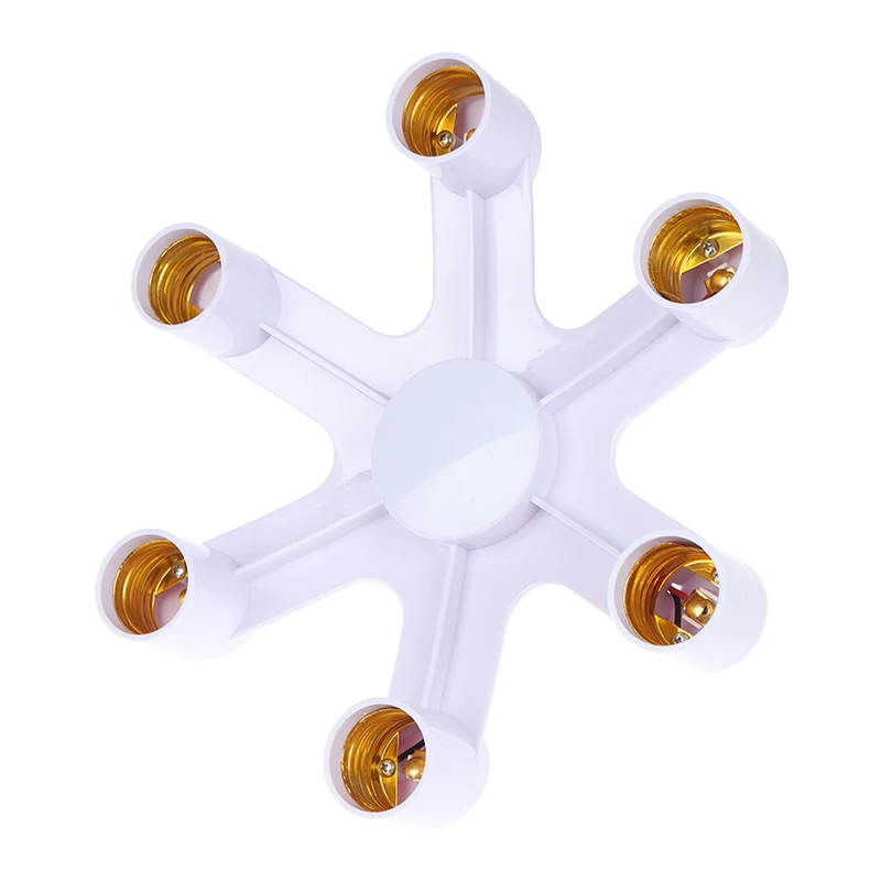 

E27 7 in 1 LED Light Bulbs Socket Adapter Splitter Lamp Holder Base Converter for Home Commercial Lighting AC 110-240V 50/60Hz