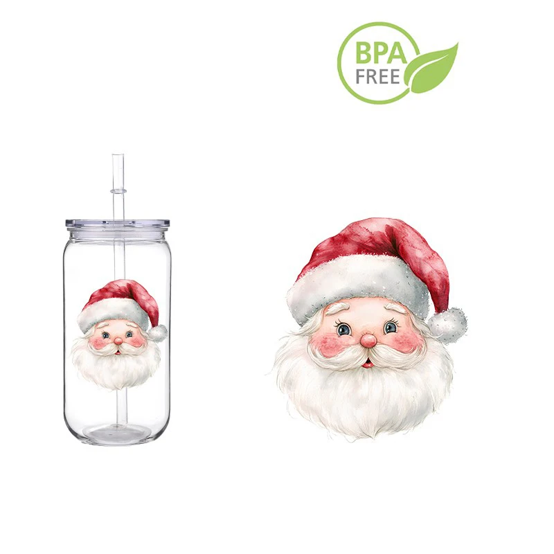 Рождественский ПЭТ DIY Напечатанный на заказ пластиковый стаканчик для переноса 16