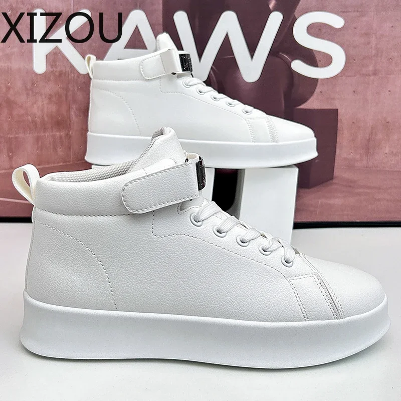 Мужская повседневная обувь Кроссовки для мужчин Высокие кеды спортивная на