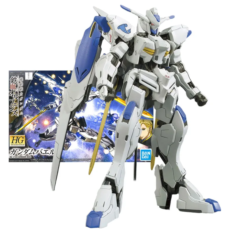 

Набор оригинальных моделей Bandai Gundam, аниме фигурка HG IBO 1/144 ASW-G-01 Gundam Bael, коллекция Gunpla, аниме экшн-фигурка для мальчиков, игрушки
