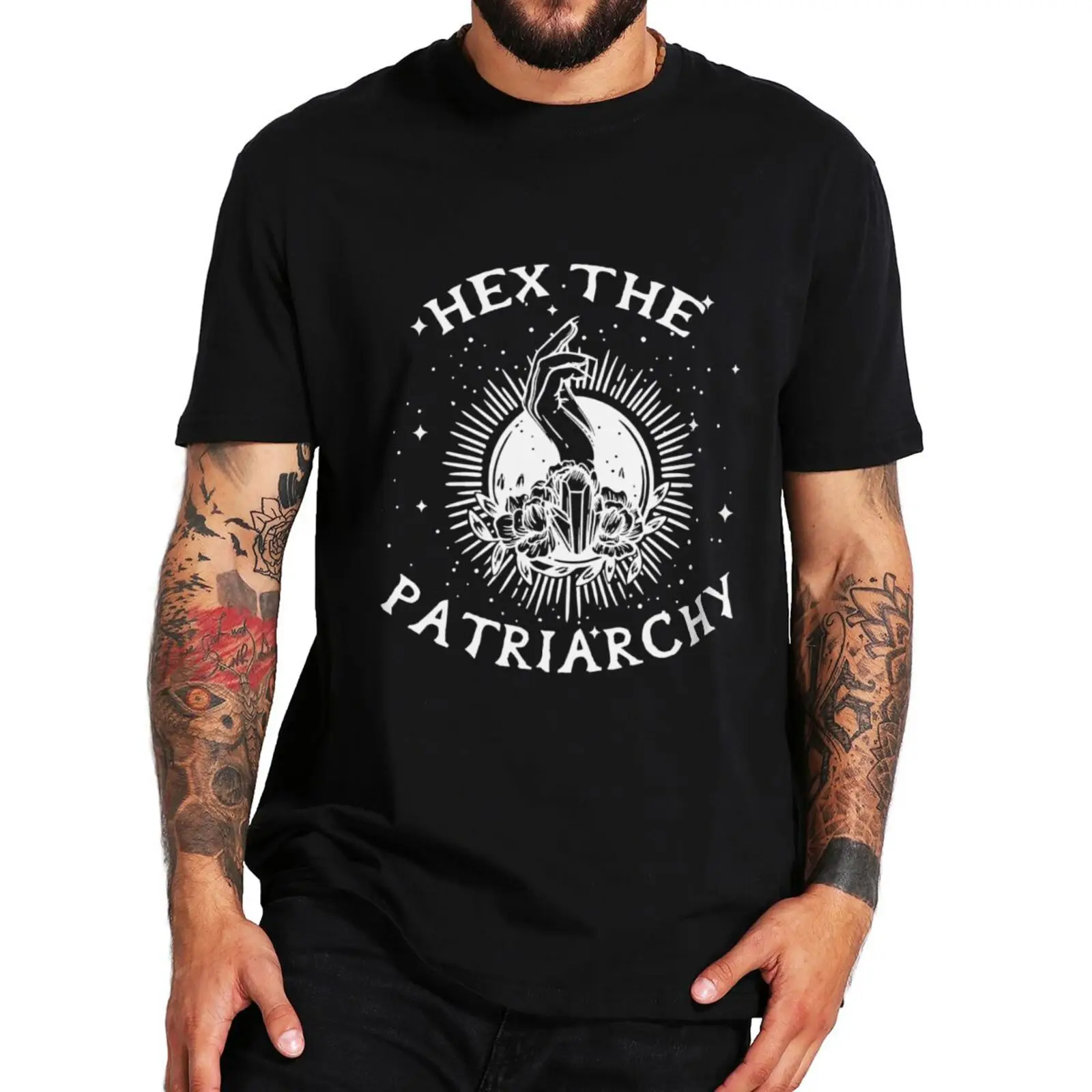 

Hex The Patriarchy Smash The Patriarchy T Shirt Feminist Activism Gift Tee Tops 100% Cotton Casual Unisex Soft T-shirt EU Size