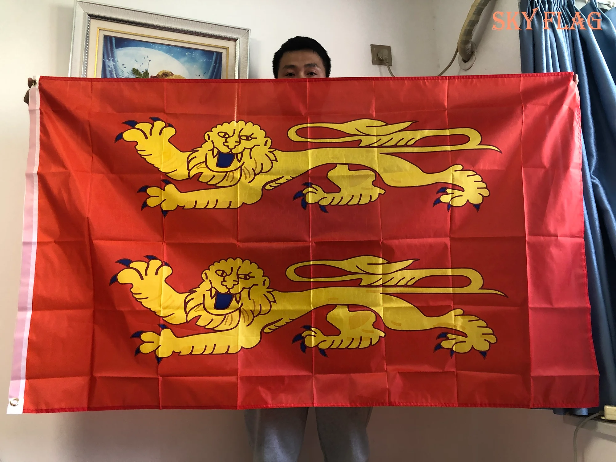 Флаг неба 90x150 см, французский флаг низкой норди