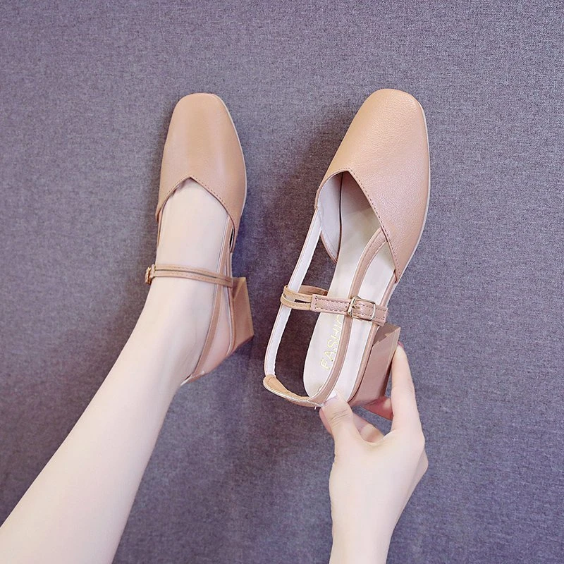 

Сандалии LINJW женские на высоком каблуке, простые Стильные повседневные Модные босоножки из искусственной кожи, удобная дизайнерская обувь ...