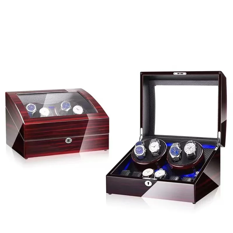 New Automatic Winding Watch Shaker Turntable Mechanical Watch Chain Box Shaker Storage Wooden Box Factory Wholesale 904L Watches