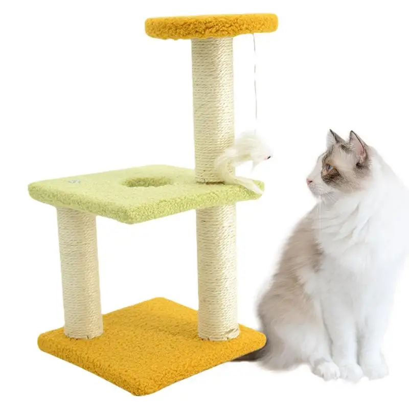 

Cat Tree For Indoor Cats Cute Cat Tree Cat Climbing Tower Cat Lying Down And Resting Large Modern Multilayer Design Square Plate