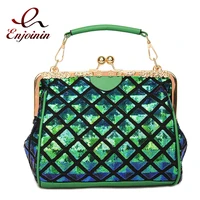 colorful sequins fashion purses and handbags for women chic party clutch female crossbody bag gradient color totes shoulder bag