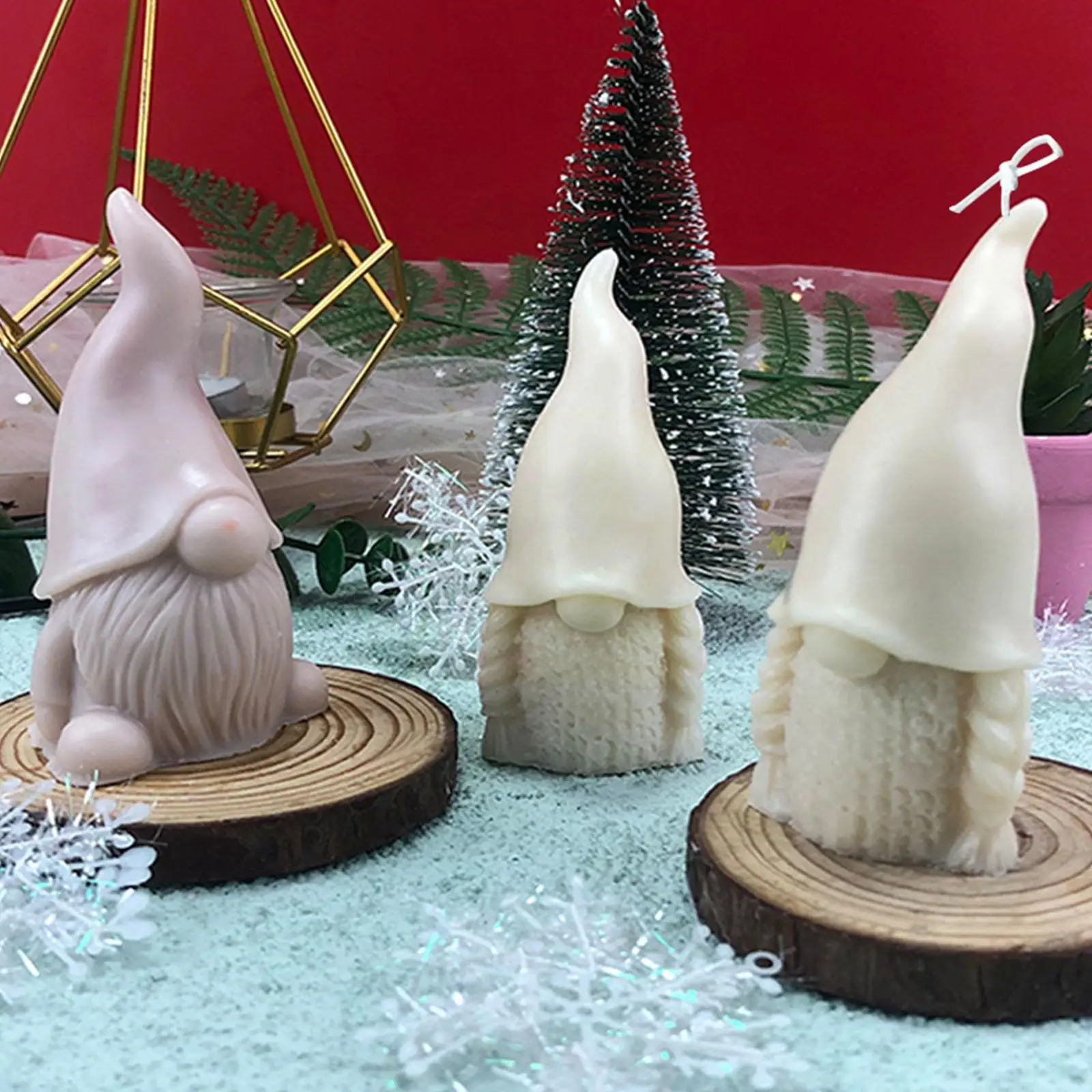 

Dwarf Santa Decoration 3d Candle Mould Diy Candle Epoxy Handmade Mold Home Decorations Soap Christmas Wax Aroma Molds Candl W8x7