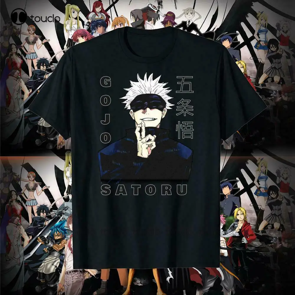 

Satoru Gojo Jujutsu Kaisen Anime Jjk Manga T-Shirt Bike Shirts For Men Custom Aldult Teen Unisex Digital Printing Tee Shirts New