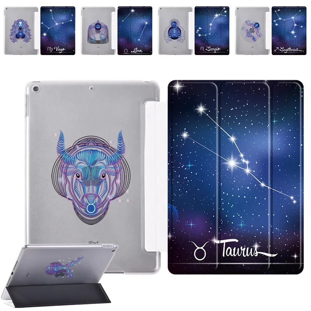 

Smart Tablet Case for Apple iPad 10.2 inch 9th Generation 2021 Anti-fall Ipad Cases Constellation Pattern Flip Stand Cover