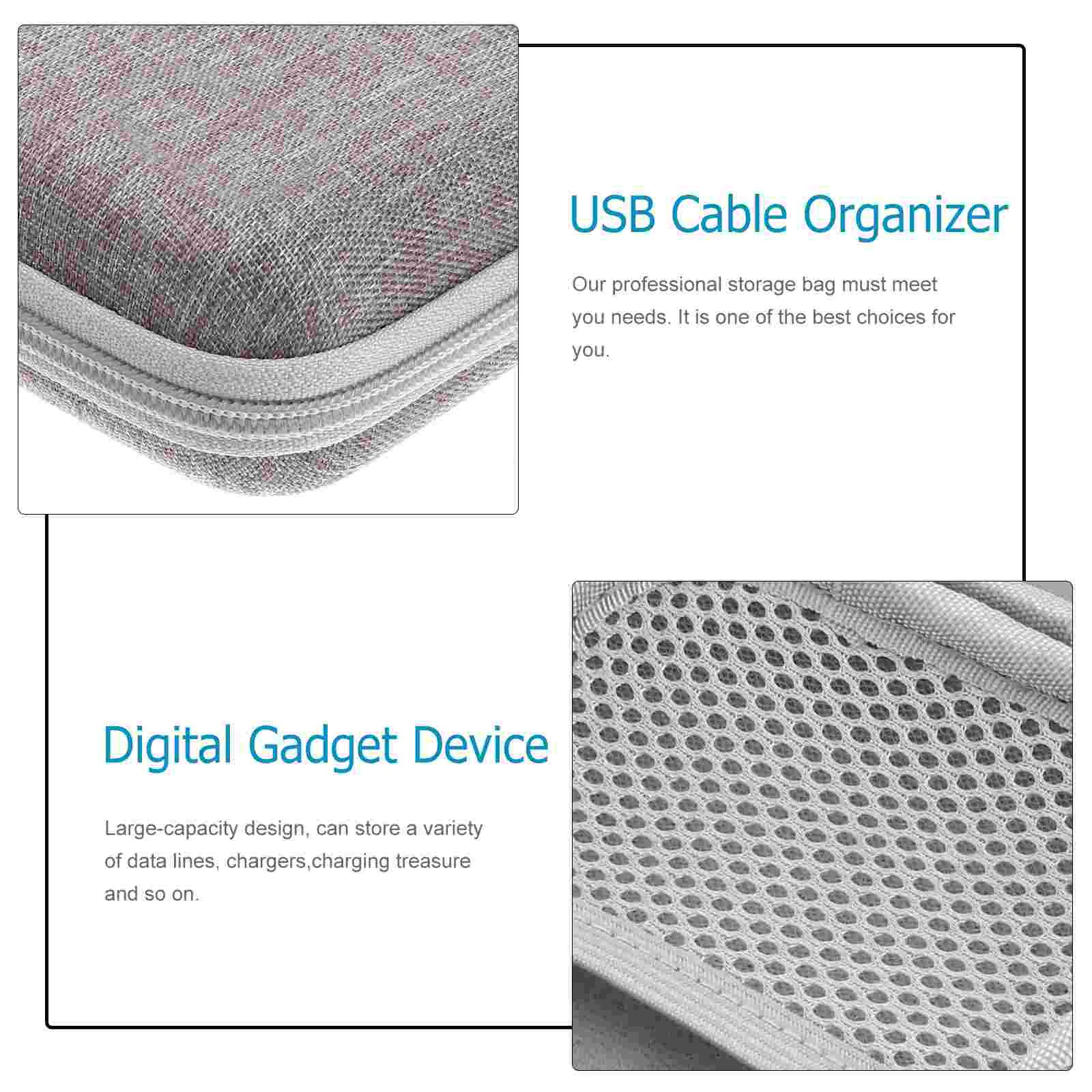 

1 Pc Earbud Case Holder Cord Organizer Usb Cable Bag Data Cable Organizer Cable Bag Bags for Men