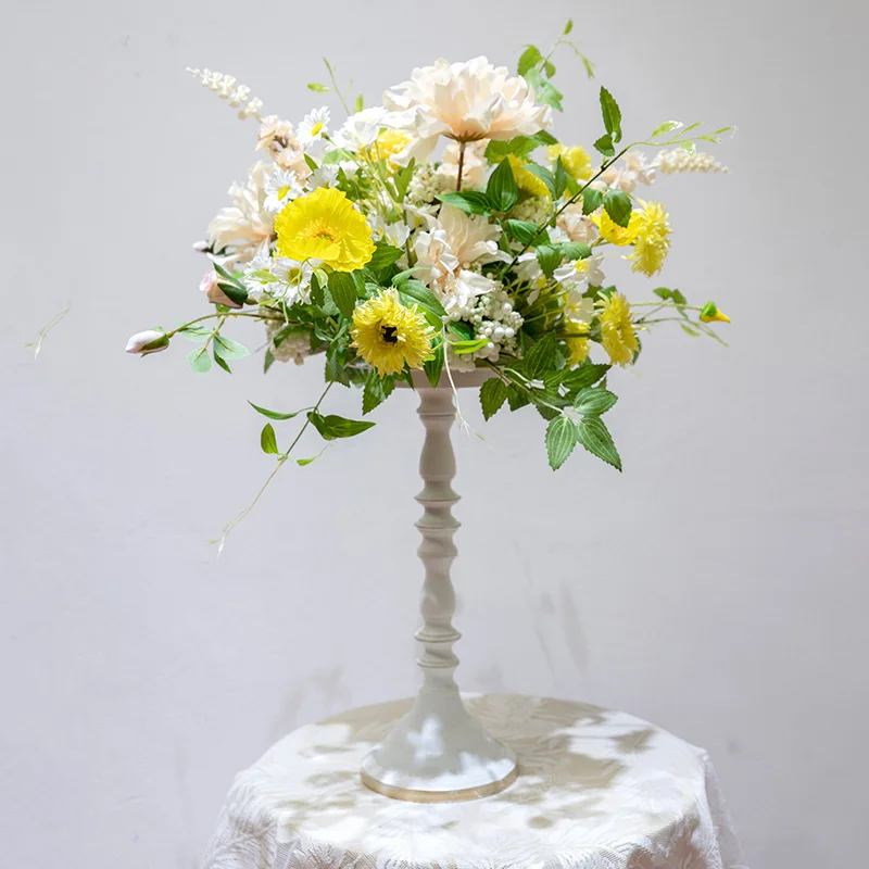 Букет из Искусственных Желтых Цветов в пасторальном стиле украшение для свадьбы