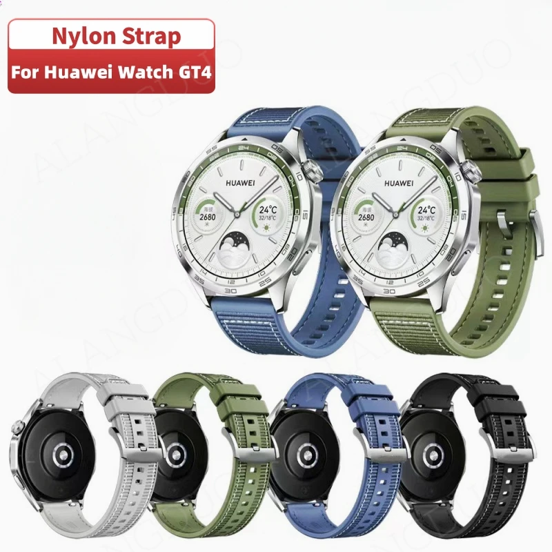 

Nylon silicone wrist strap For HUAWEI Watch GT 4 46mm 22mm For HUAWEI GT4 Official wristband replacement For HUAWEI Watch 4 Pro