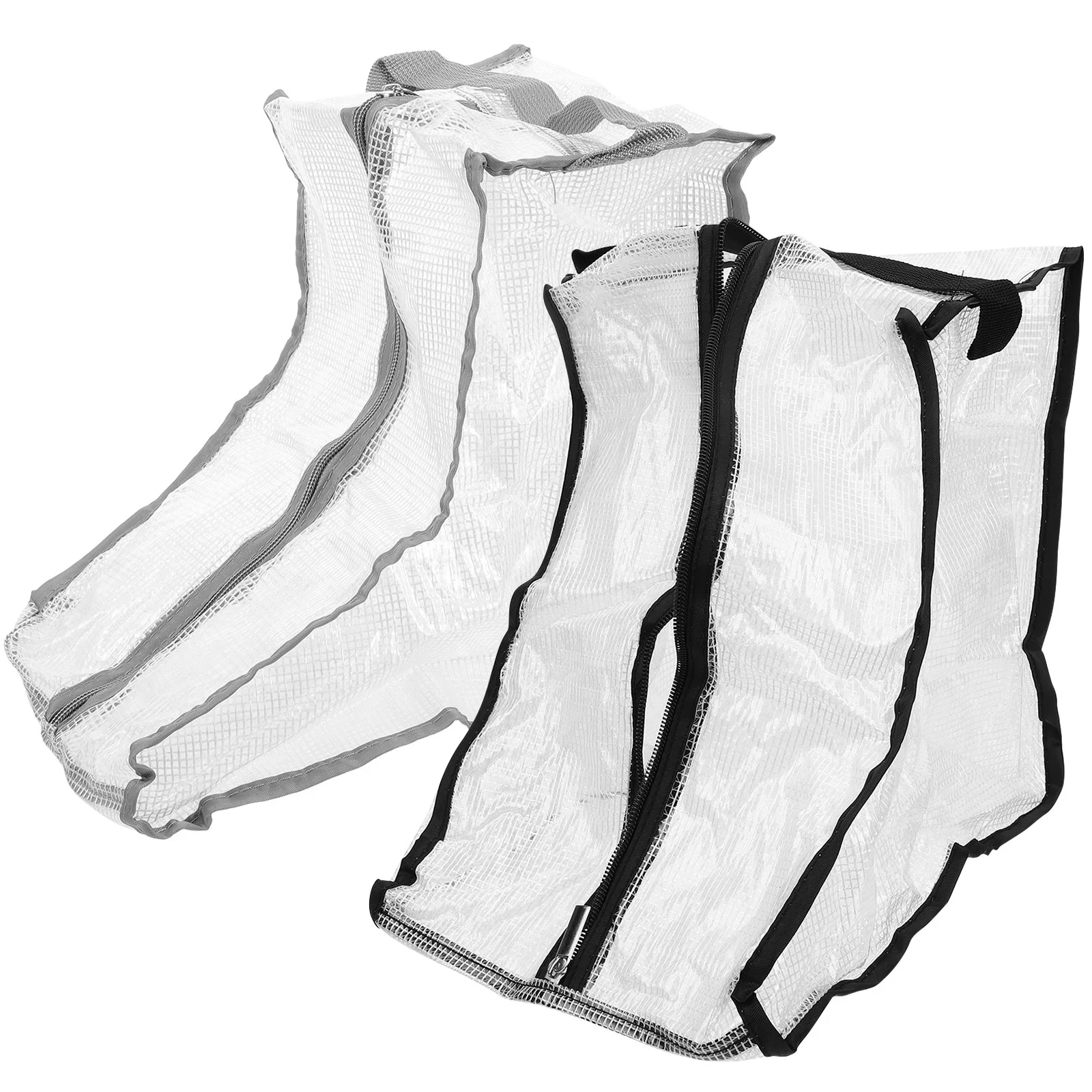 

2 Pcs Boot Organizer Multifunctional Handbag Boots Shoe Storage Skin Friendly Sundries Packaging Pvc Travel Pouch Bags