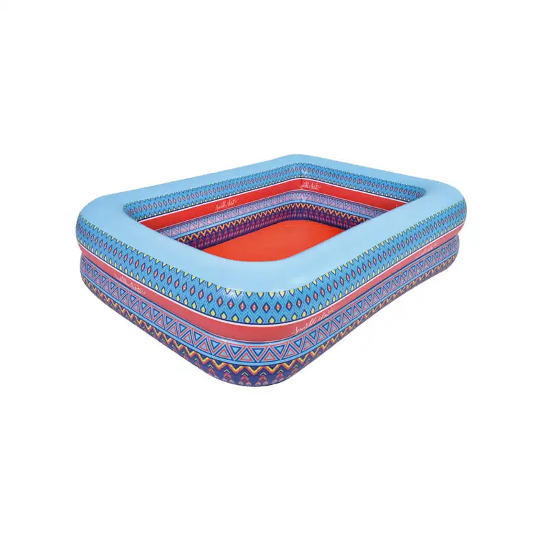 

Inflatable Rectangular Bohemian Print Swimming Pool