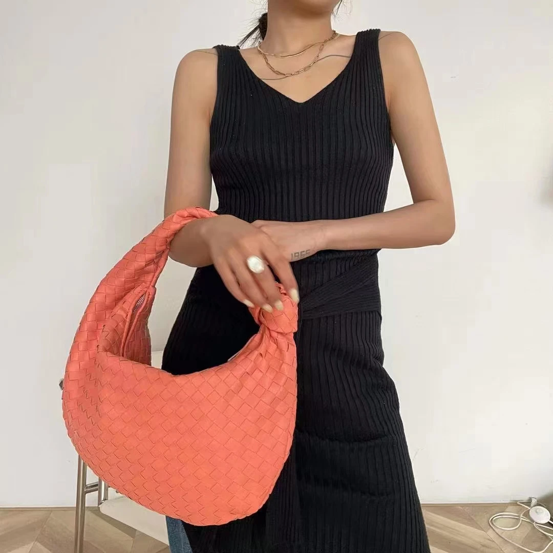 

2022 Large tote bags for Women Fashion famous luxury brand women bag lady shoulder bags PU knotted leather Woven handbag