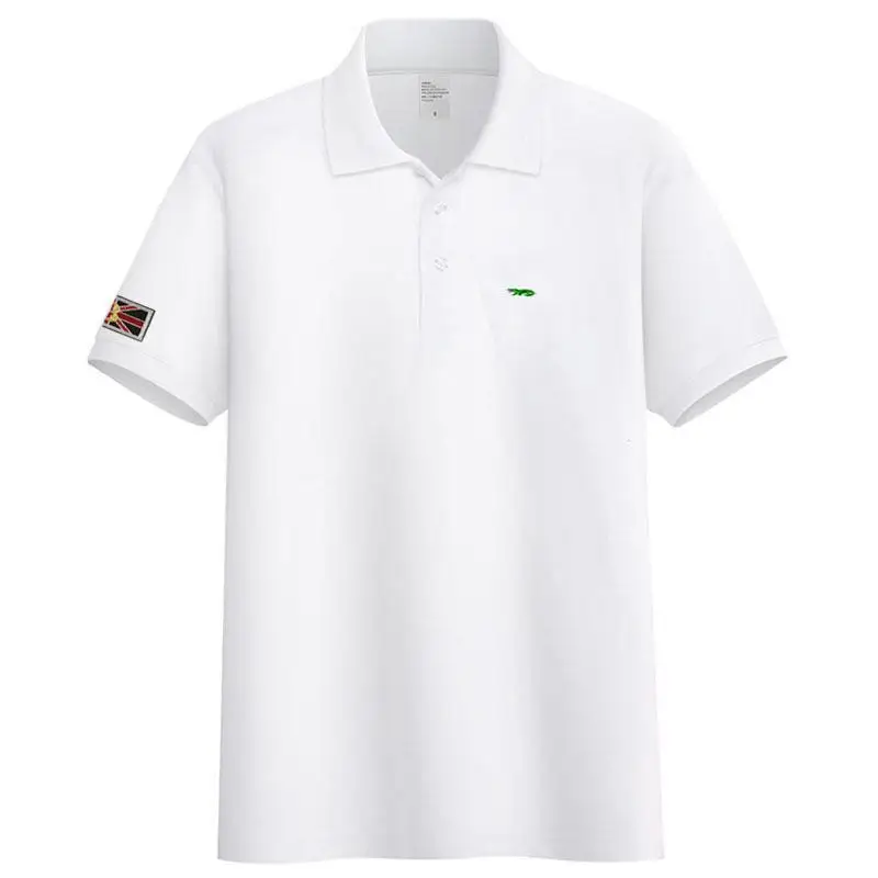 Рубашка-поло мужская с коротким рукавом из натурального хлопка - купить по