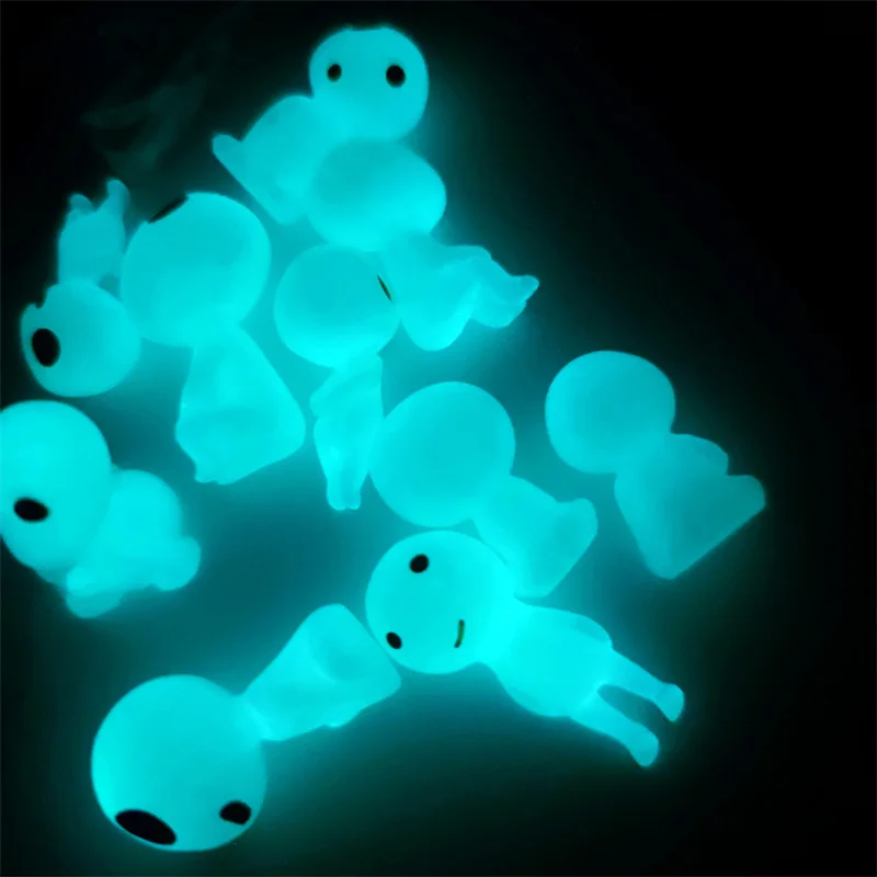 

10/20Pcs Luminous Tree Spirits Micro Landscape Figure Ornament Outdoor Glowing Miniature Statue Potted Mini Garden Accessories