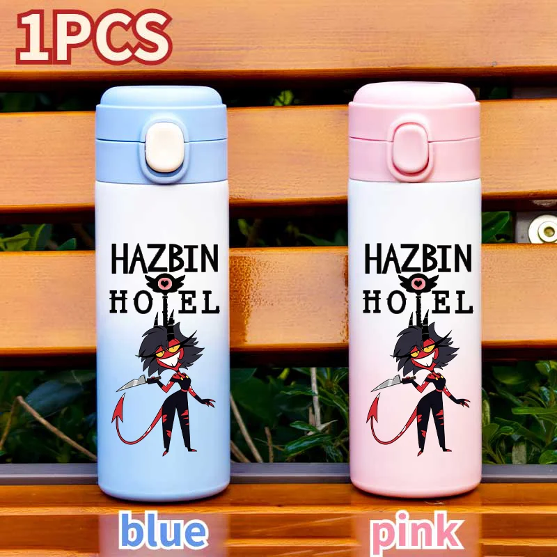 420 мл Hazbin Hotel мультфильм изолированная чашка из нержавеющей стали портативная