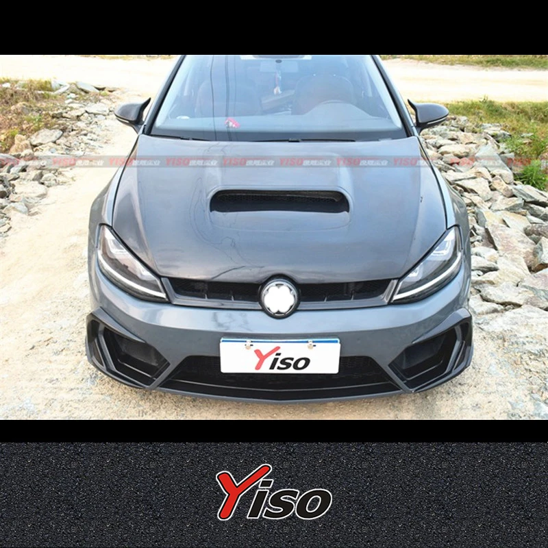 ДЛЯ VW GOLF 7 R GTI Rline Volkswagen модифицированная крышка двигателя Yiso из углеродного