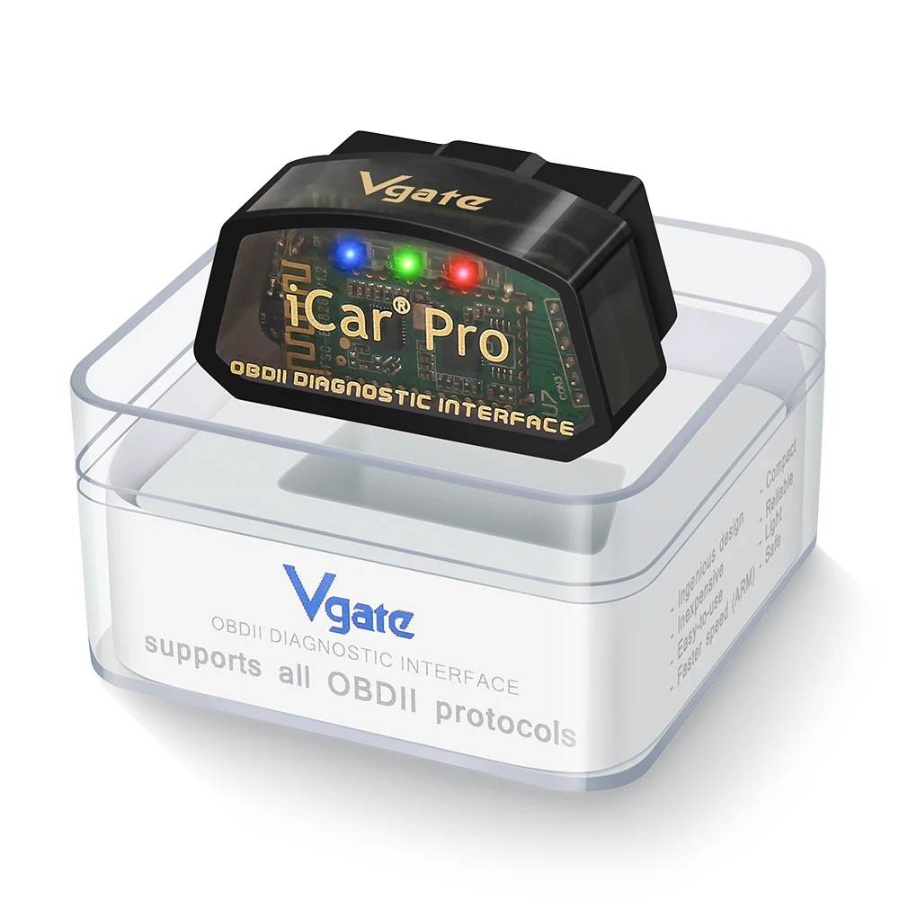 

Диагностический сканер Vgate iCar Pro ELM327 V2.3 BT/WIFI 4.0 OBD2 для автомобилей VW, OBD 2, ODB2