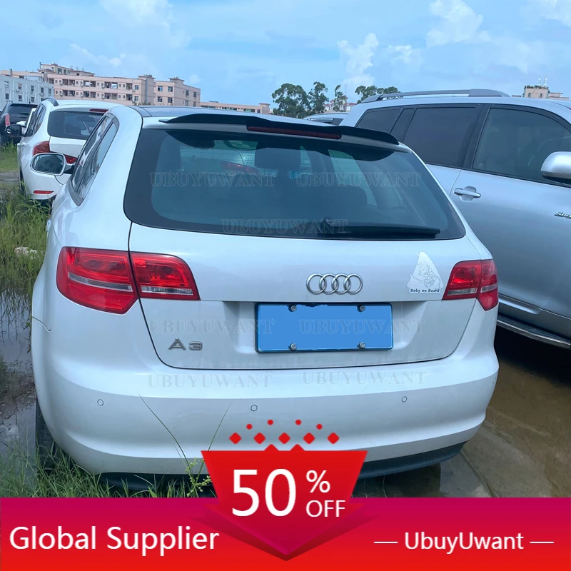 Спойлер заднего крыла для Audi A3 Sportback 8P Facelift 2004-2013 глянцевый черный спойлер из