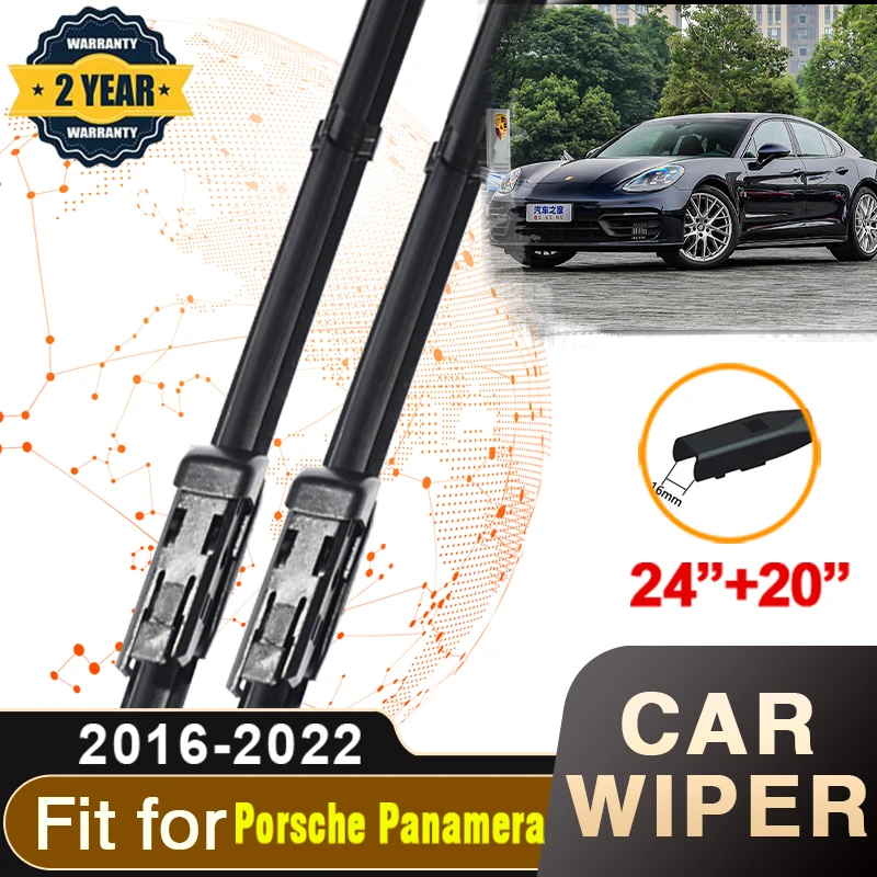 

Wipers For Porsche Panamera 971 Chassis G2 2016~2022 Front Windscreen Premium Beam Blade Wiper Windscreen Wipers Car Accessories