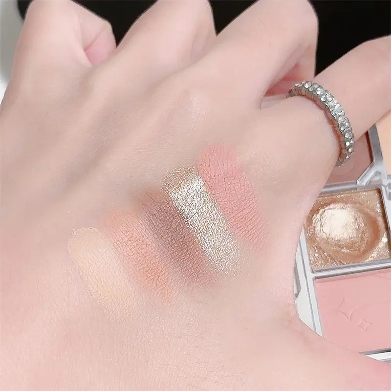 Dikalu 5-цветная пластина для теней век мягкий туман темные глаза матовая