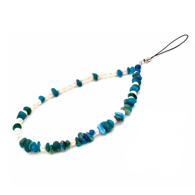 Latest Fashion Elegant Pearl Chain Classic Trend Apatite Ladies Exquisite Anti-Lost Mobile Phone Accessories