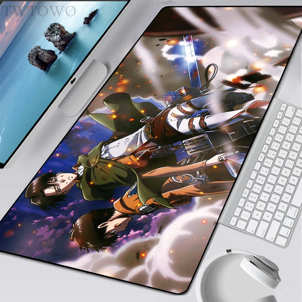 Игровой коврик для мыши HD домашний клавиатуры настольные коврики аниме атака на