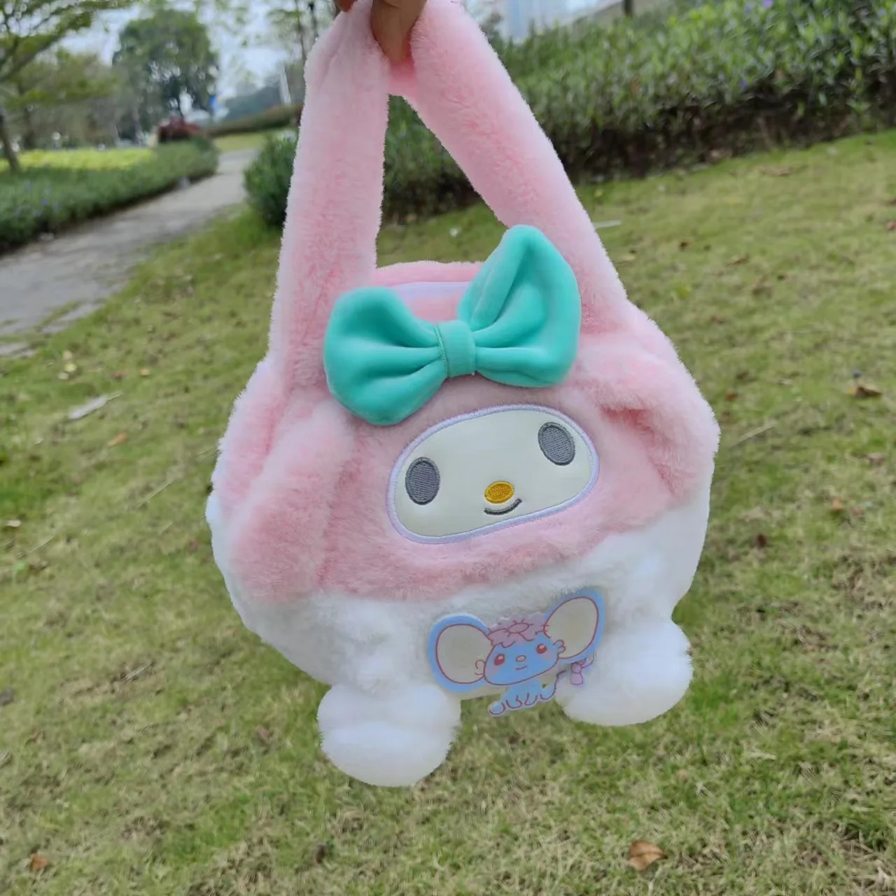 

Sanrio Kuromi 25Cm Anime Sanriod Toys Kawaii Kuromi Mymelody Cinnamorol Plush Soft Stuffed Animals Boys and Girls Gifts