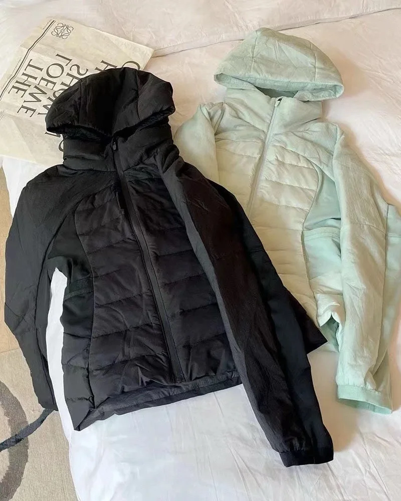 M5625 женское лоскутное пальто Dwon высокого качества зимняя йога фитнес спортивный