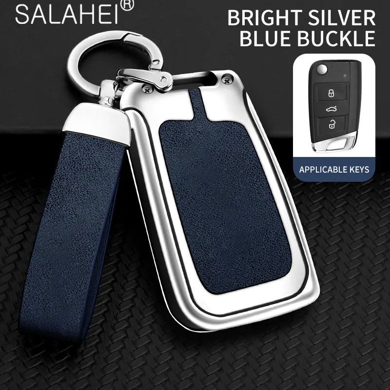 

Для VW Volkswagen Golf 7 MK7 Tiguan MK2, автомобильный брелок из цинкового сплава, защитный чехол, аксессуары для ключей