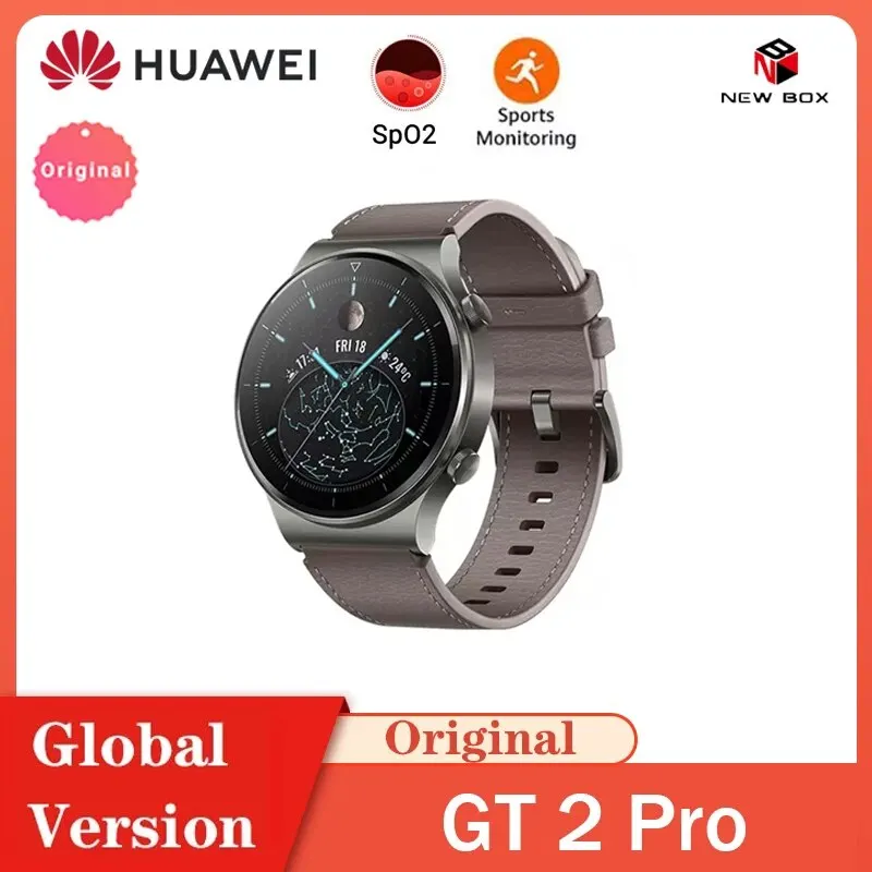 Смарт-часы HUAWEI GT2 Pro GT 2 Kirin A1 Chip14-days с AMOLED экраном Bluetooth функцией воспроизведения