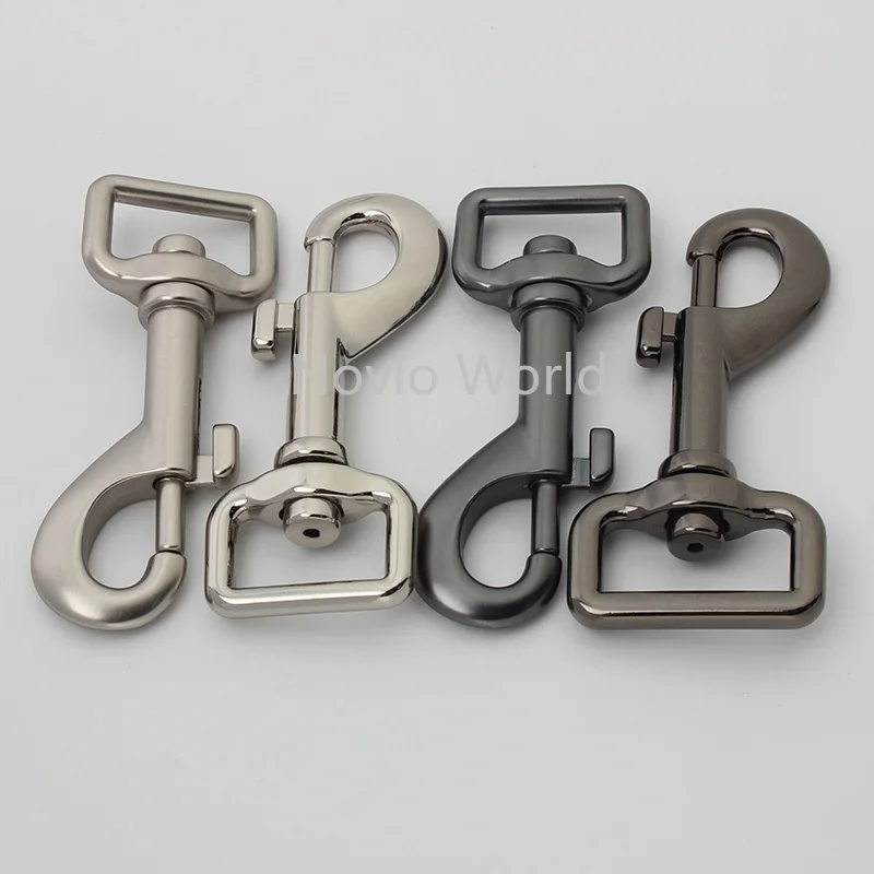 10-50 pieces 6 colors 21mm 25mm 3/4'' 1'' matte silver metal swivel hook for chains purse snap hook belt connector buckles