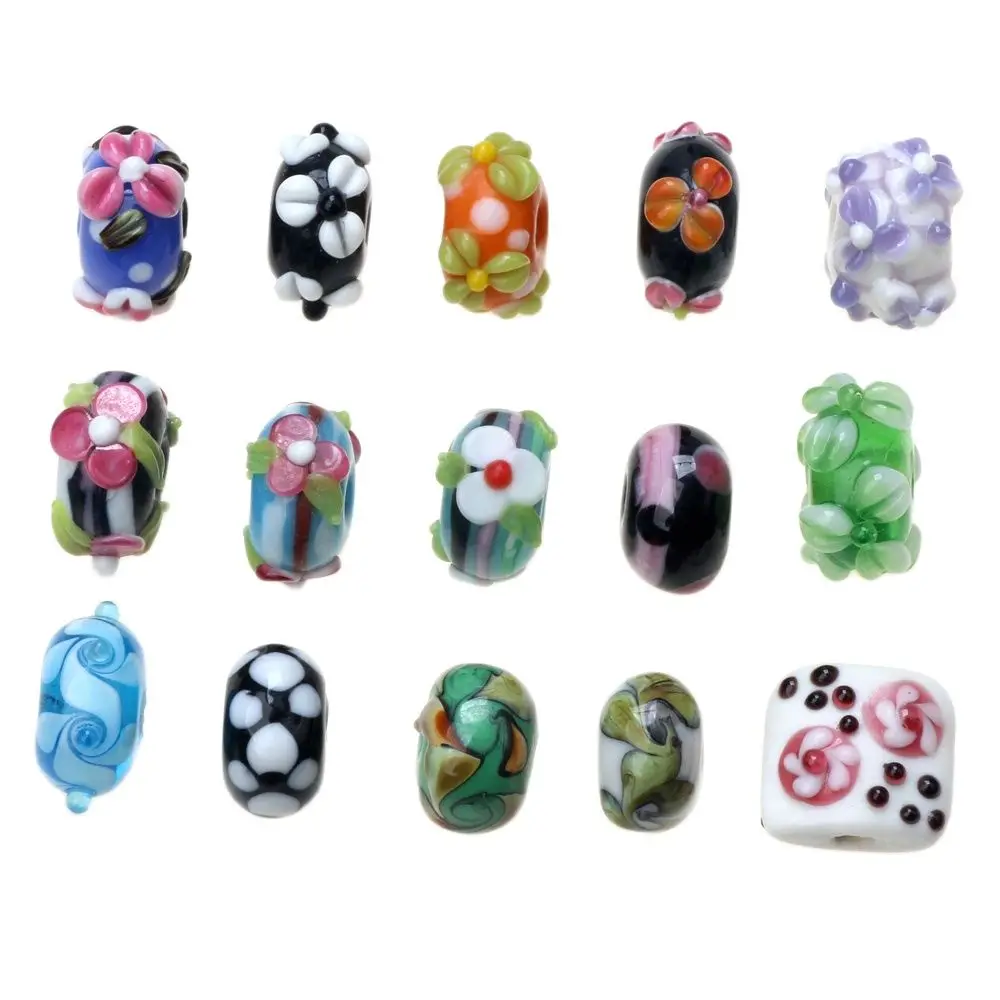 Дешево! 6 шт./лот смешанный стиль чистый ручной работы стеклянные бусины для