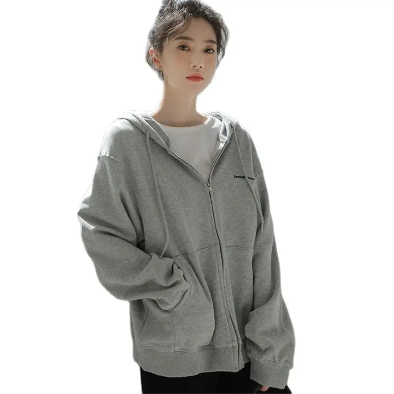 

Hooded Hoodies Sportswear Female New 2023 Spring Autumn Women's Jacket Cardigan Korean Loose Casual Student Tops Outerwear