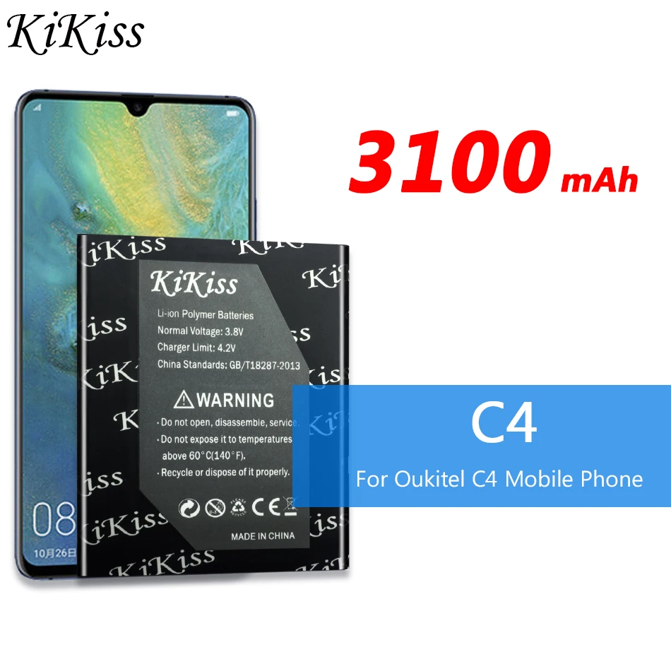 

Аккумулятор 3100 мАч для Oukitel C4 Smart мобильный телефон, аккумулятор большой емкости для Oukitel C4
